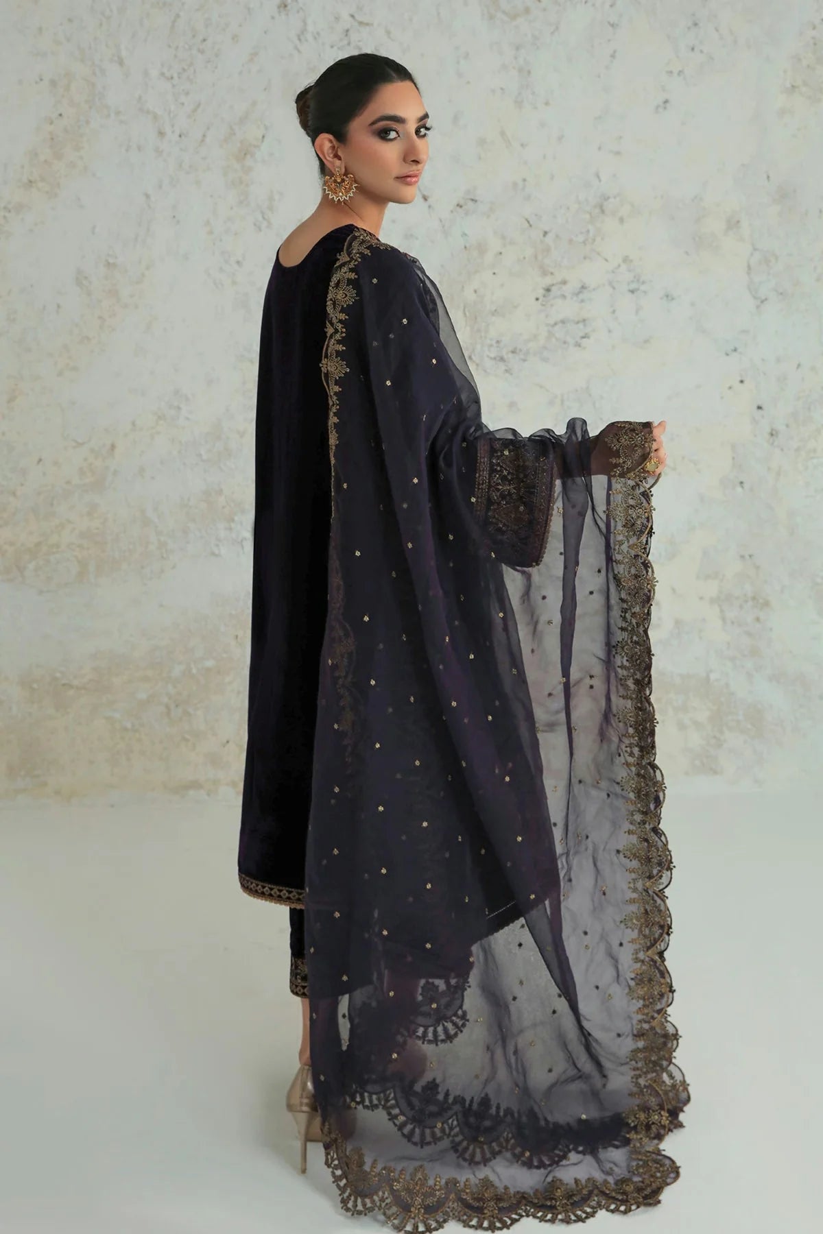 Baroque Unstitched Velvet '26 - EMBROIDERED VELVET F-239