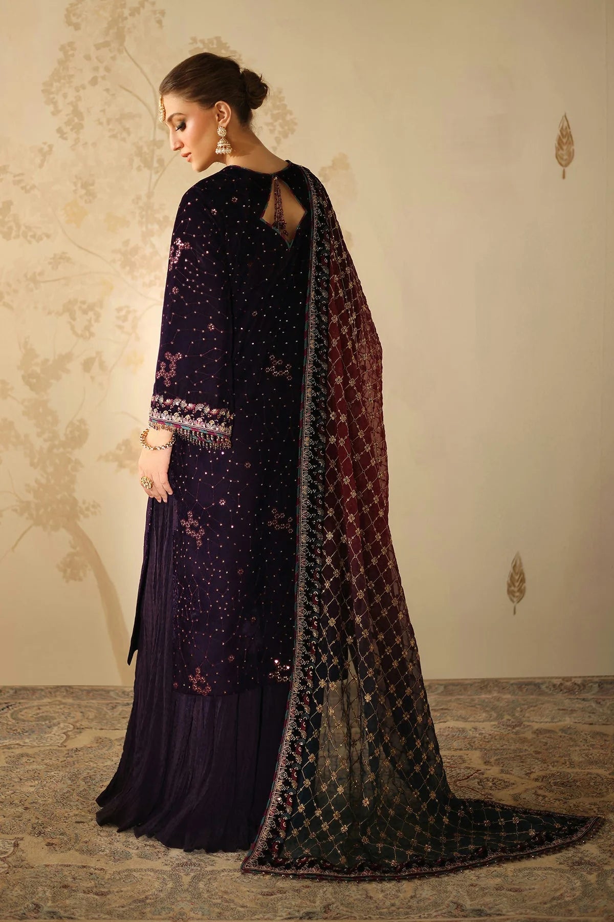 Baroque Unstitched Velvet '26 - EMBROIDERED VELVET F-4319