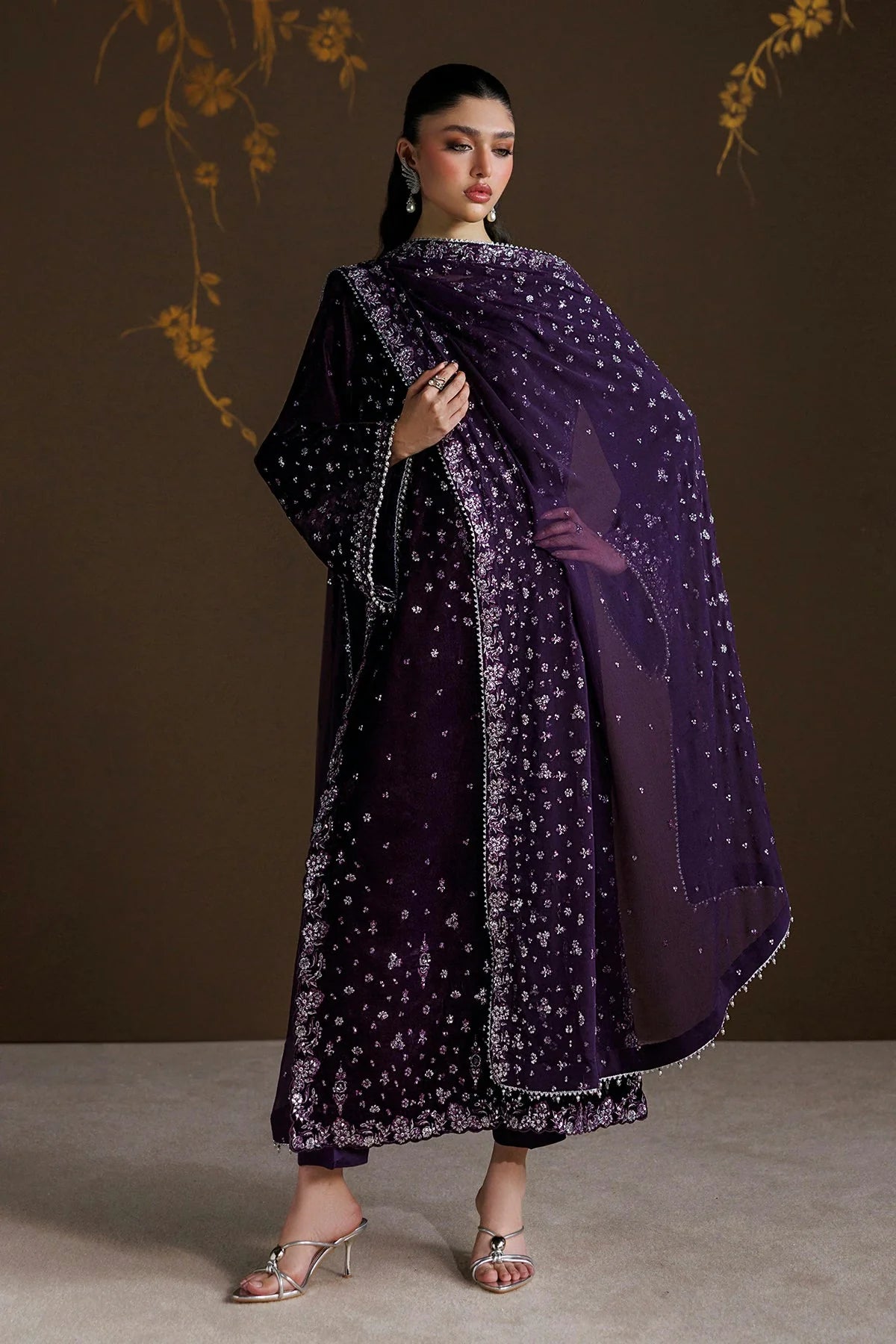 Baroque Unstitched Velvet '26 - EMBROIDERED VELVET F-4546