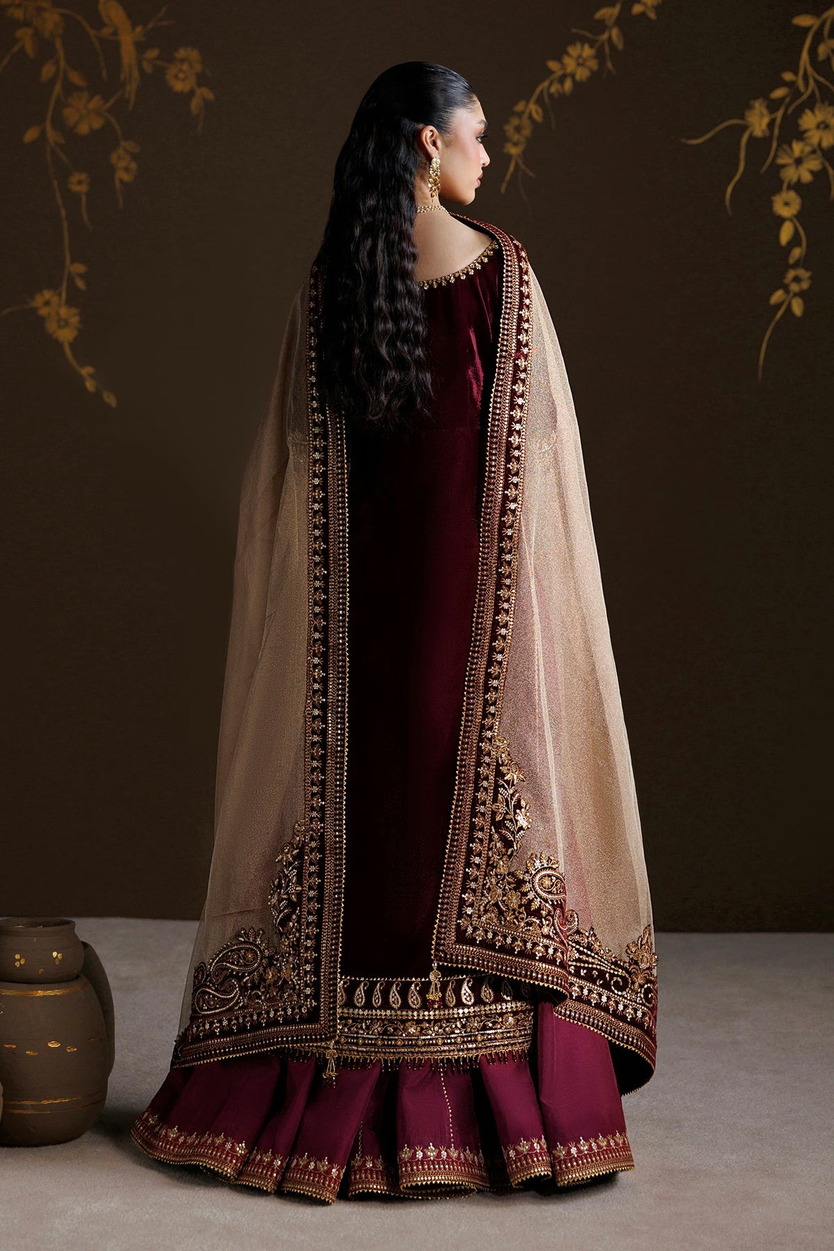 Baroque Unstitched Velvet '26 - EMBROIDERED VELVET F-4548