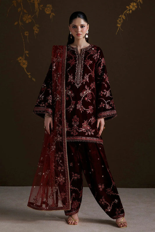 Baroque Unstitched Velvet '26 - EMBROIDERED VELVET F-4550