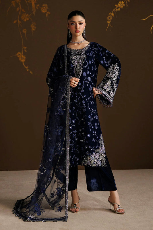 Baroque Unstitched Velvet '26 - EMBROIDERED VELVET F-4555