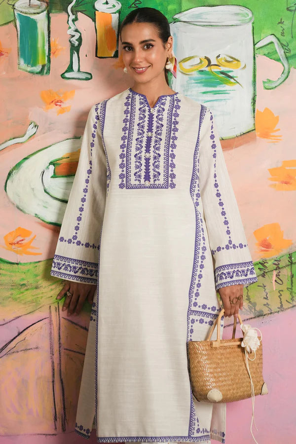 Sana Safinaz Fall Pret '24 - White Set