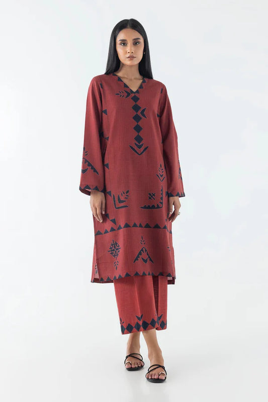 Sana Safinaz Fall Pret '24 - Red Set