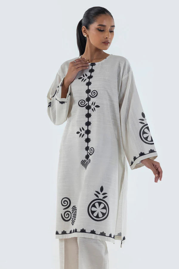 Sana Safinaz Fall Pret '24 - White Kurta Set