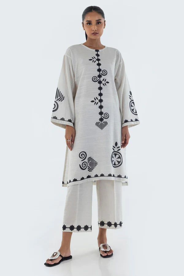 Sana Safinaz Fall Pret '24 - White Kurta Set