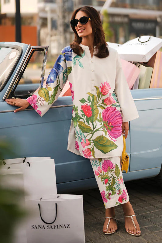 Sana Safinaz Fall Pret '24 - White Floral Set