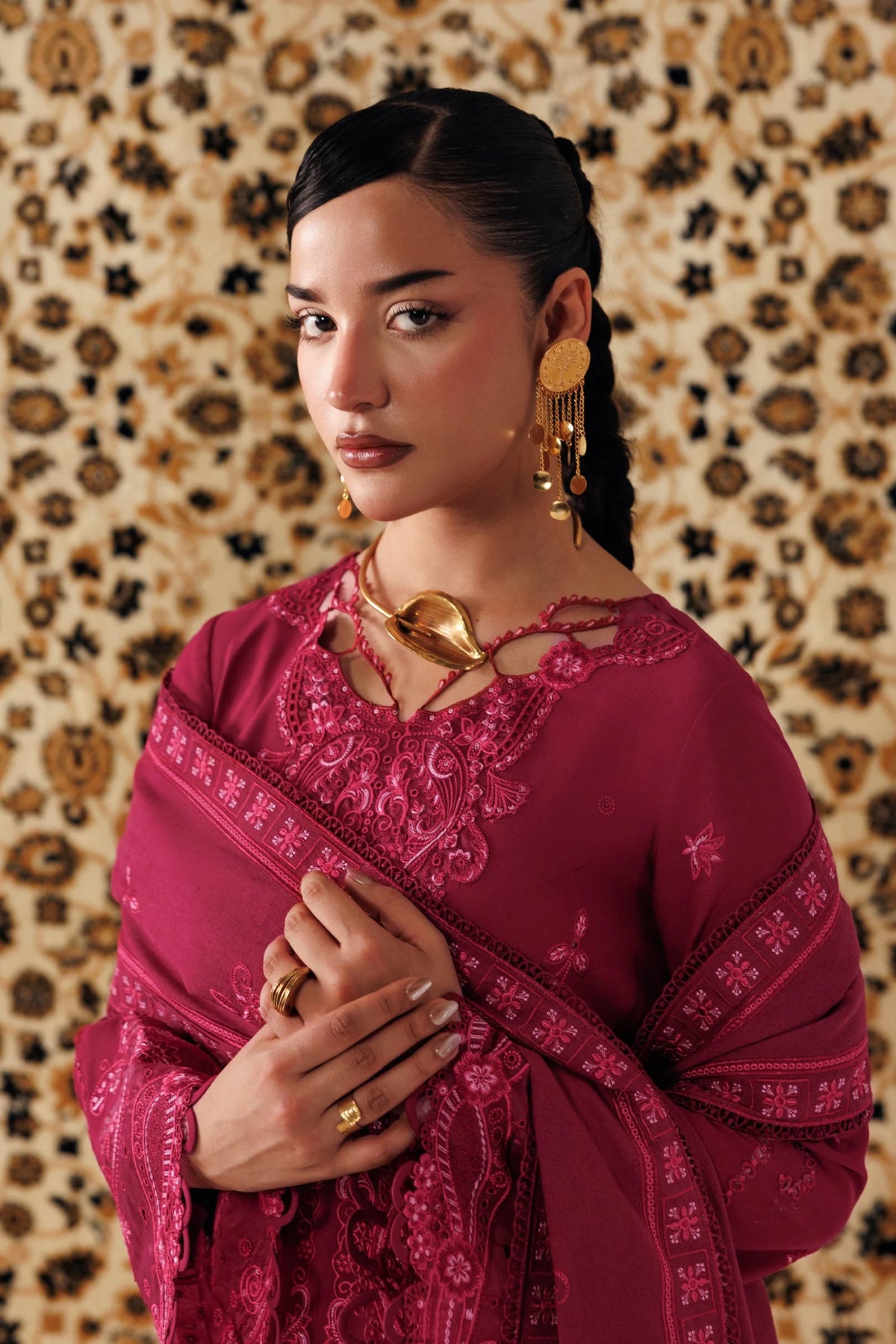 QLW-02 ALEENA Qalamkar - Qline Linen '26