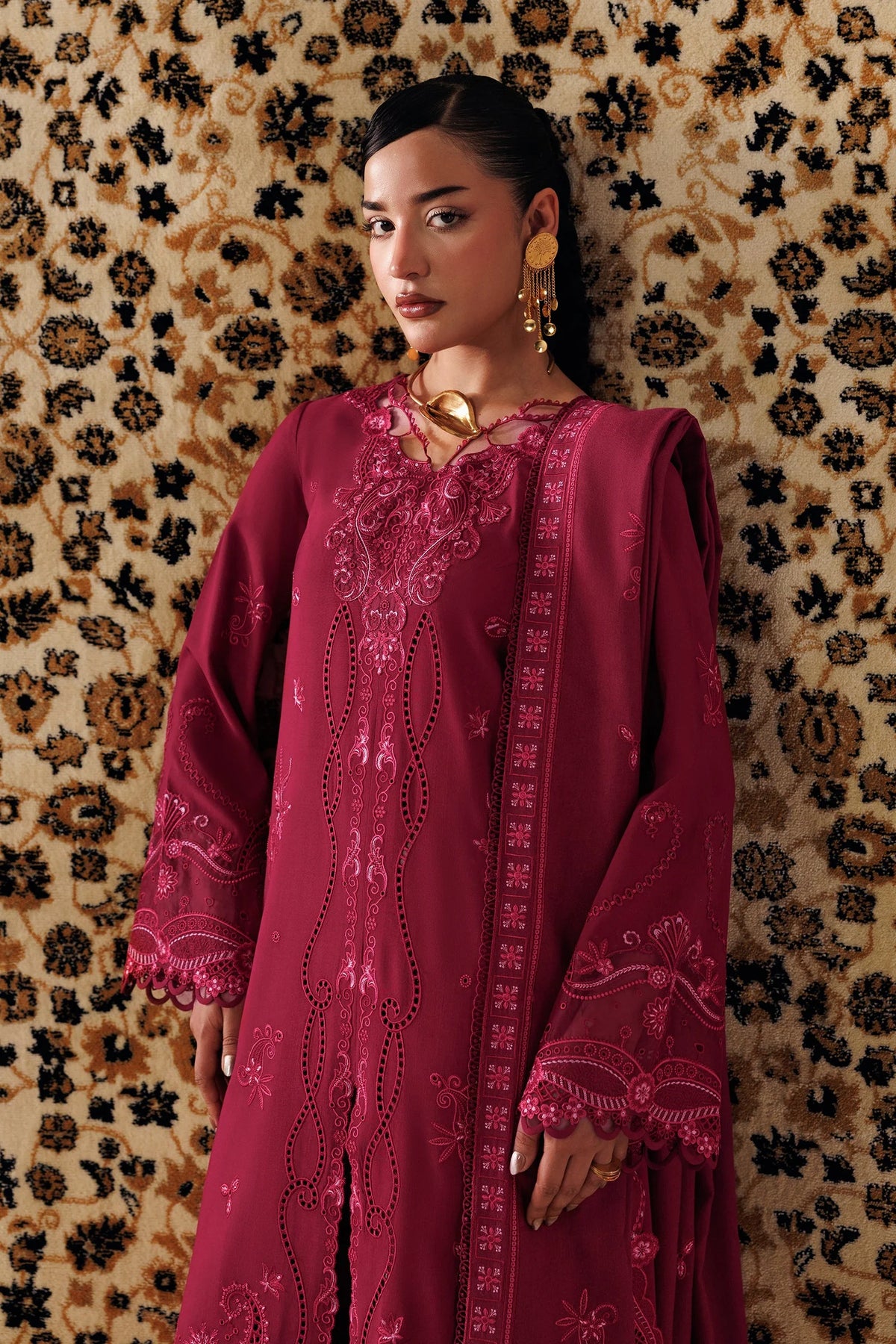 QLW-02 ALEENA Qalamkar - Qline Linen '26