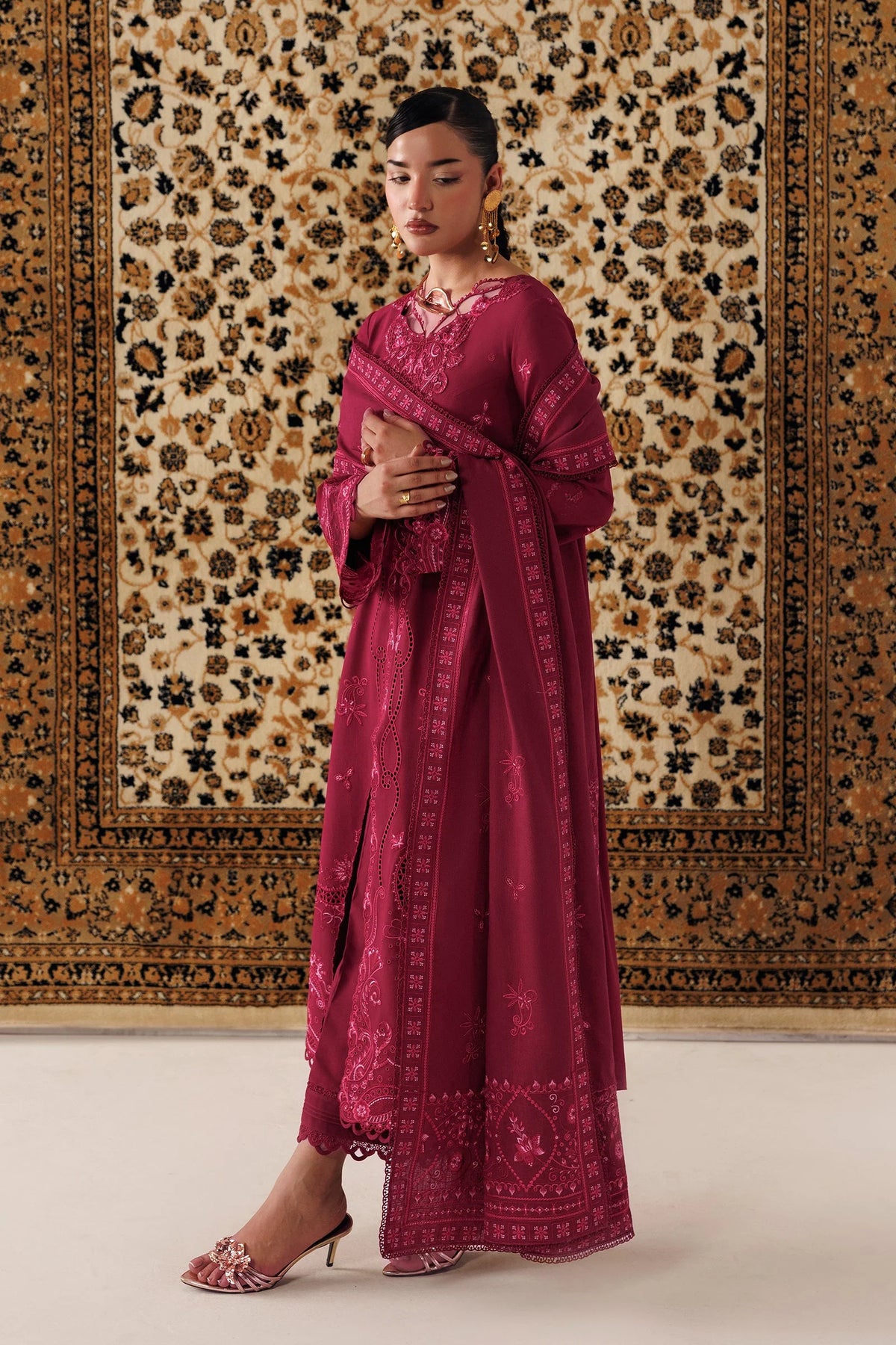 QLW-02 ALEENA Qalamkar - Qline Linen '26