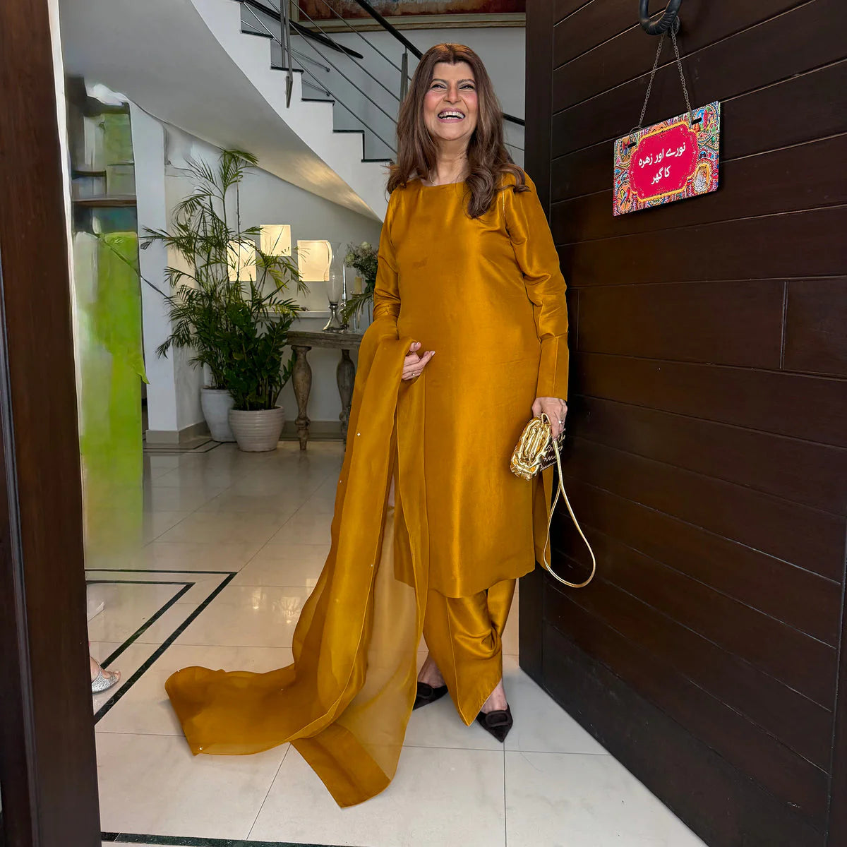 Sadaf Kanwal Personalised '25 - Rubina Ashraf In Mustard-Sharp Cut, Classic Roots