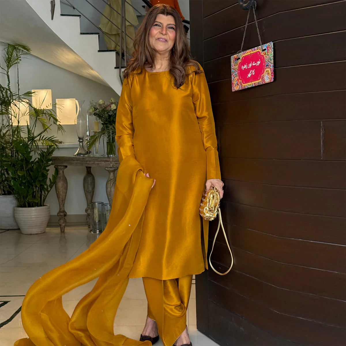 Sadaf Kanwal Personalised '25 - Rubina Ashraf In Mustard-Sharp Cut, Classic Roots