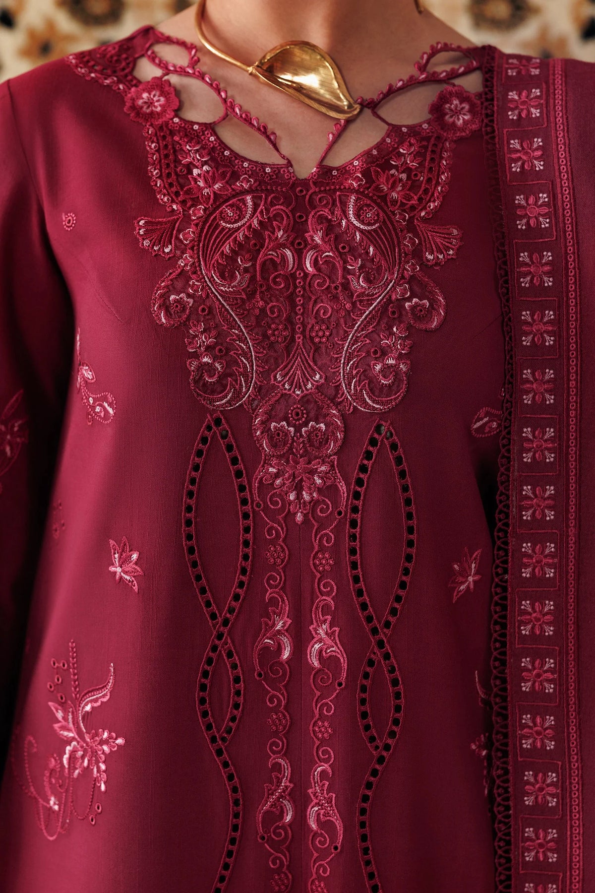 QLW-02 ALEENA Qalamkar - Qline Linen '26