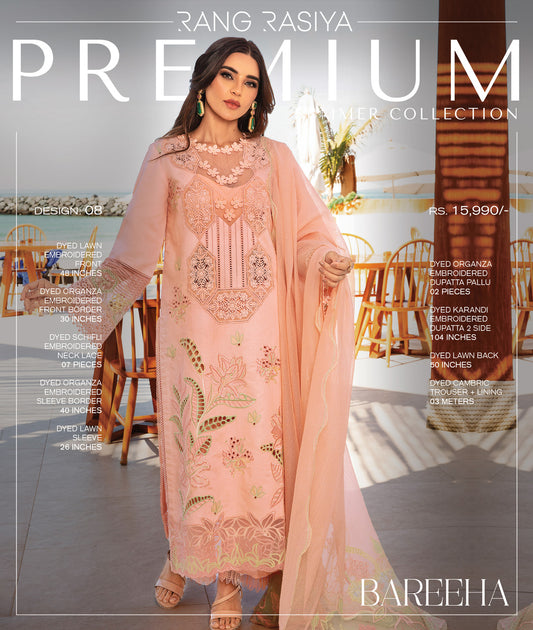 Rang Rasiya Premium Lawn 2025 | D-08