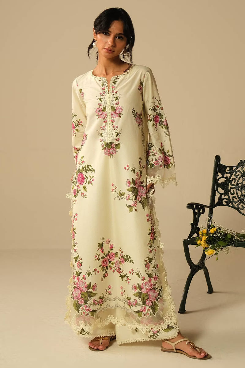 Farida Hasan Bloom Edit Vol - II '26 - Lemon Rose With Pants