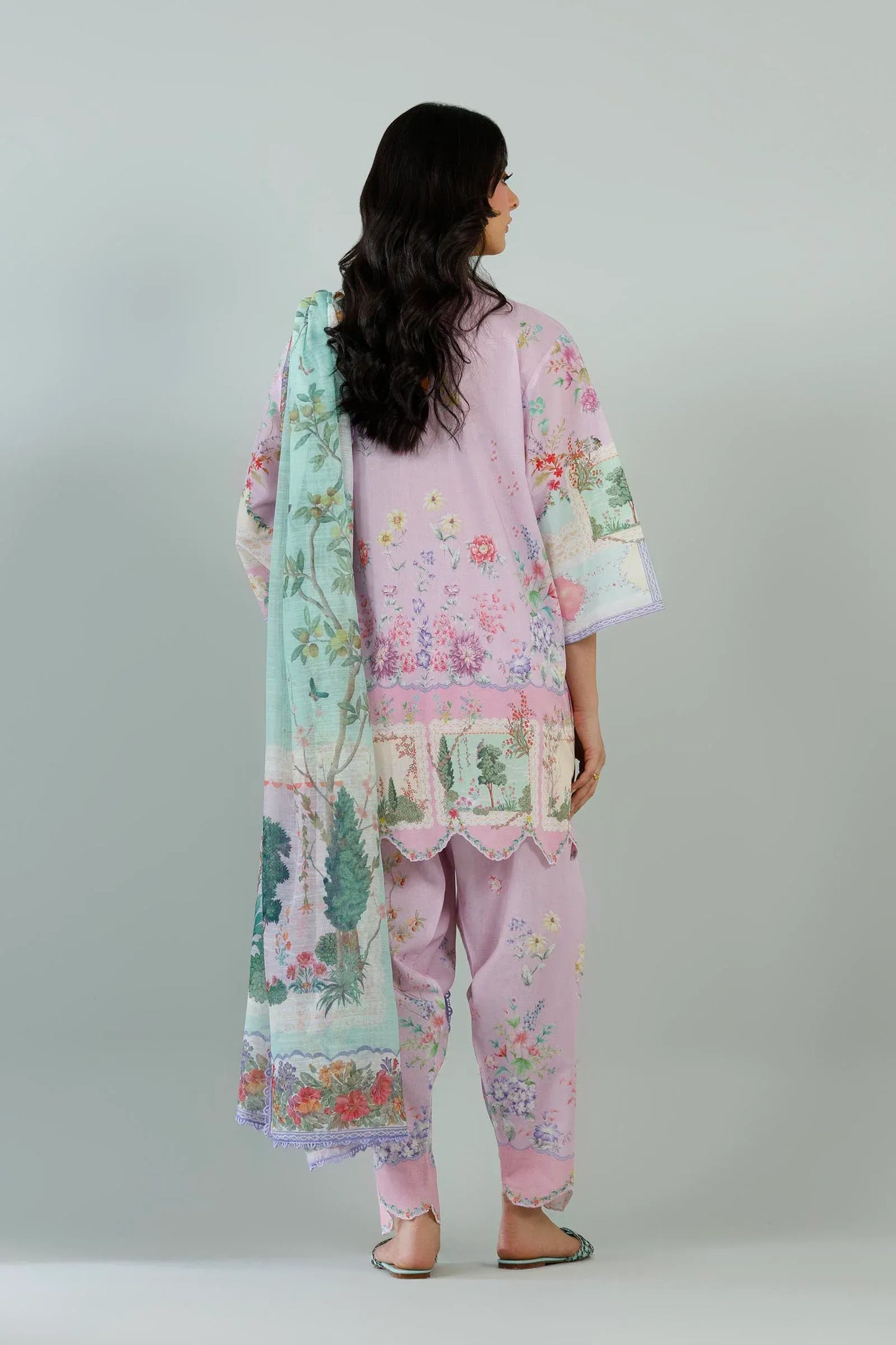 Sana Safinaz Eid Edit '26 - Stitched Printed Muzlin Suit | Ss26muz114ap3