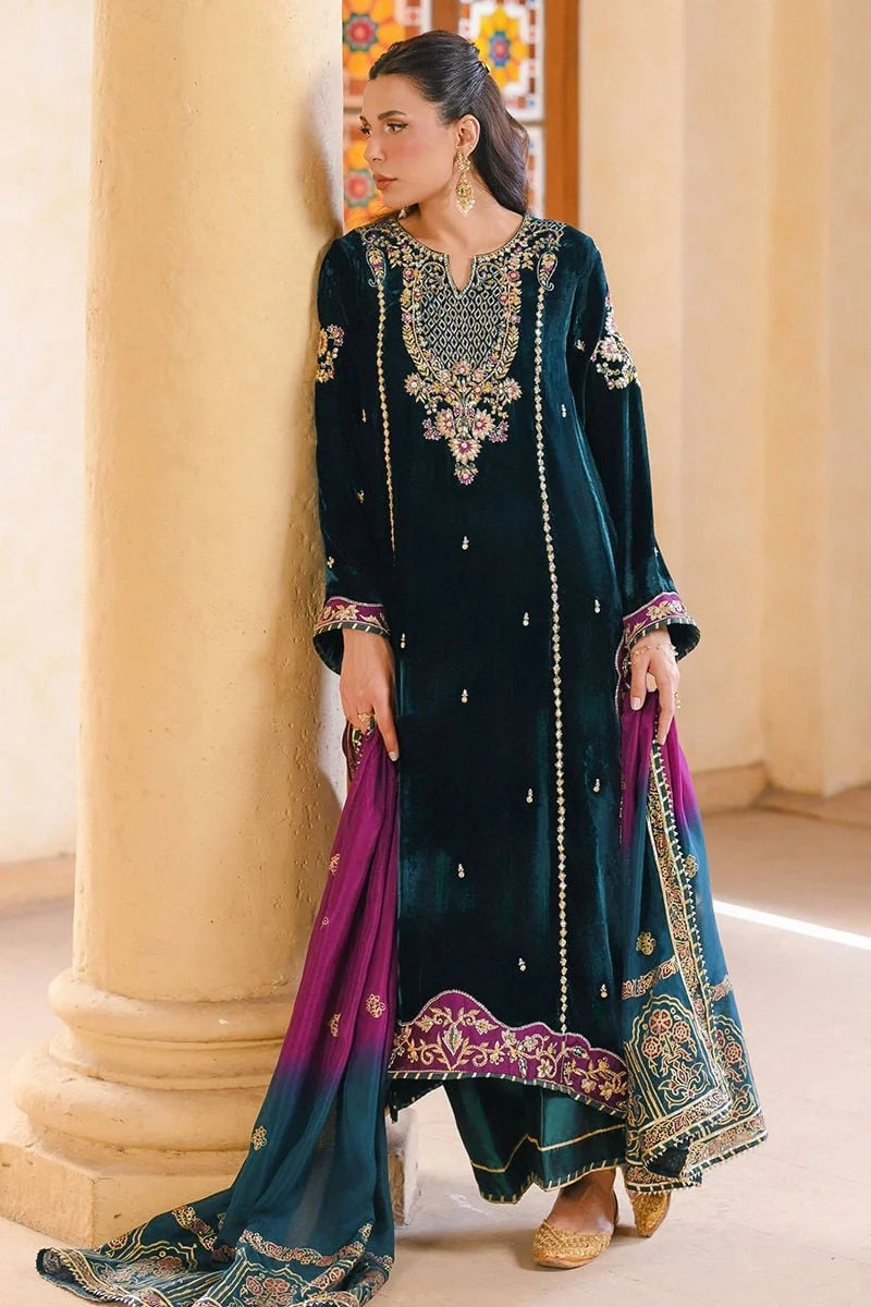 Ansab Jahangir Qissa Luxury Velvets '26 - Khuwab Shirt And Dupatta