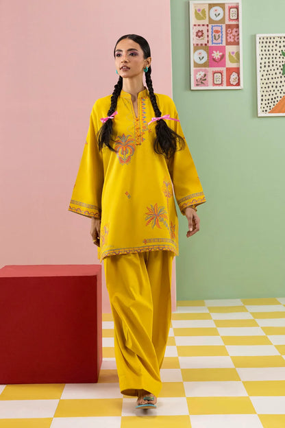 Sana Safinaz Eid Edit '26 - Stitched Embroidered Lawn Shirt+ Shalwar | Ss26ese327p2t