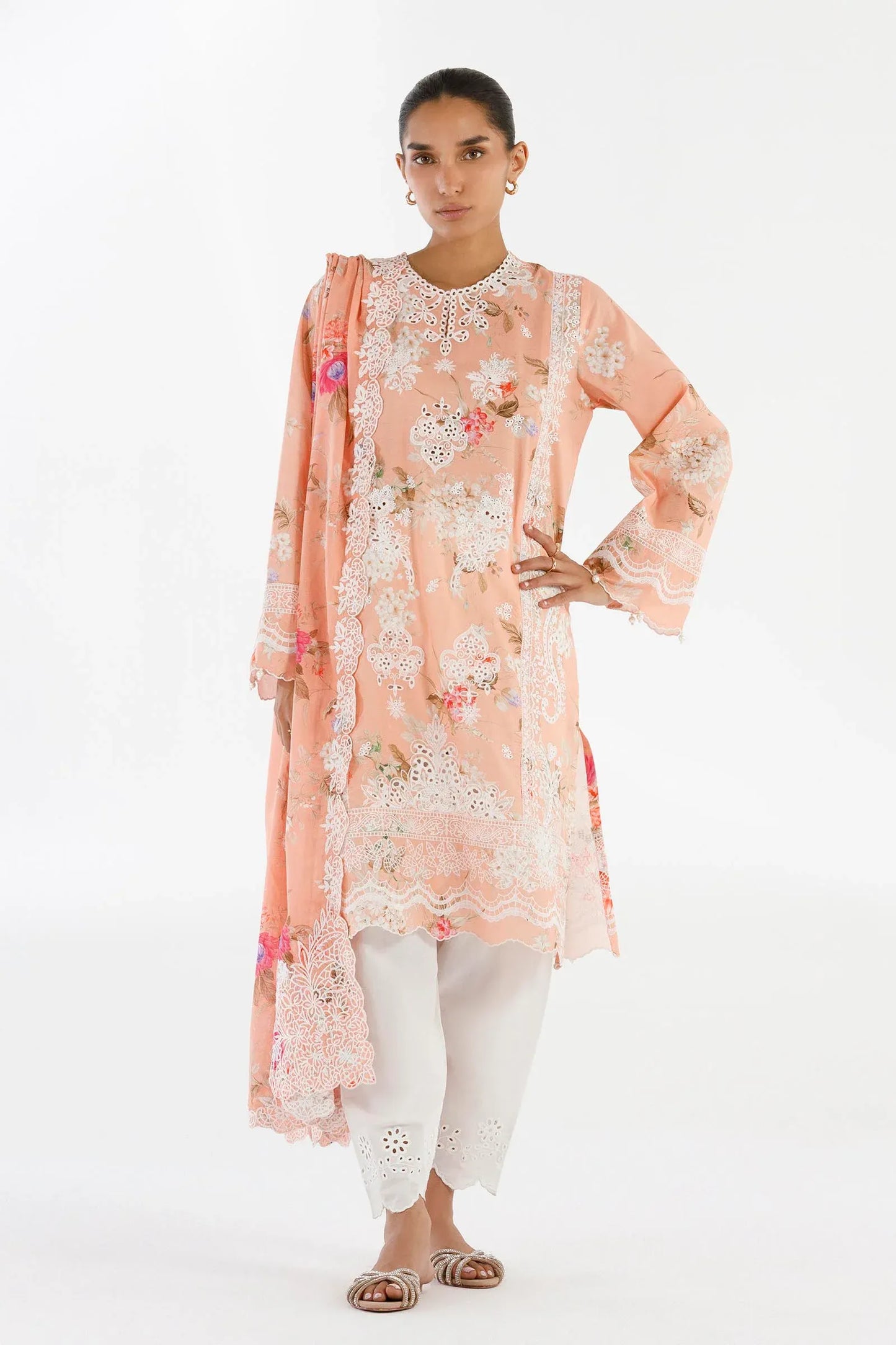 Sana Safinaz Eid Edit '26 - Stitched Embroidered Lawn Suit | Ss26sge425p3