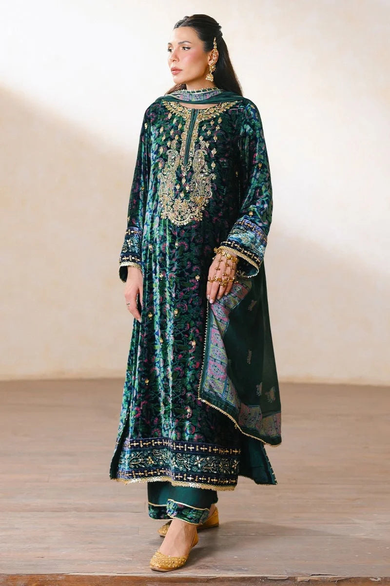 Ansab Jahangir Qissa Luxury Velvets '26 - Shafaq Shirt And Dupatta