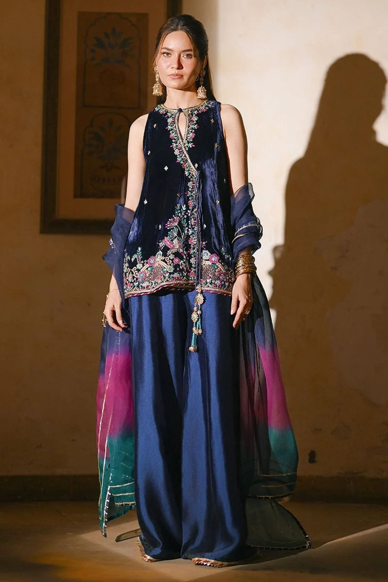 Ansab Jahangir Qissa Luxury Velvets '26 - Raaz Angarkha And Dupatta