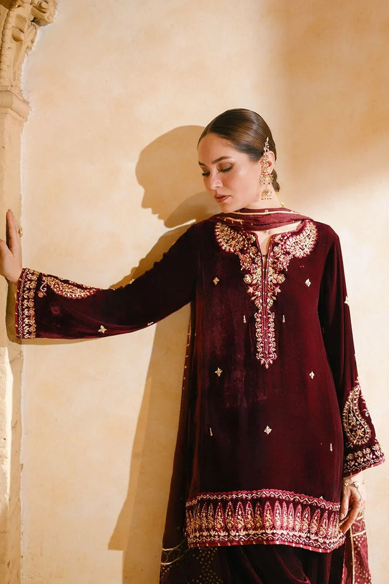 Ansab Jahangir Qissa Luxury Velvets '26 - Kahani Shirt And Dupatta