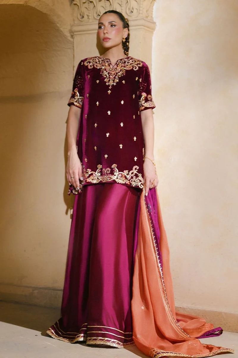 Ansab Jahangir Qissa Luxury Velvets '26 - Reet Shirt And Dupatta