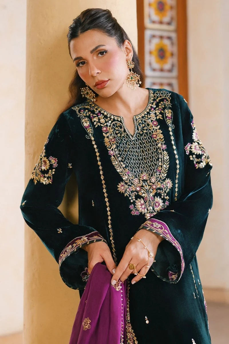 Ansab Jahangir Qissa Luxury Velvets '26 - Khuwab Shirt And Dupatta