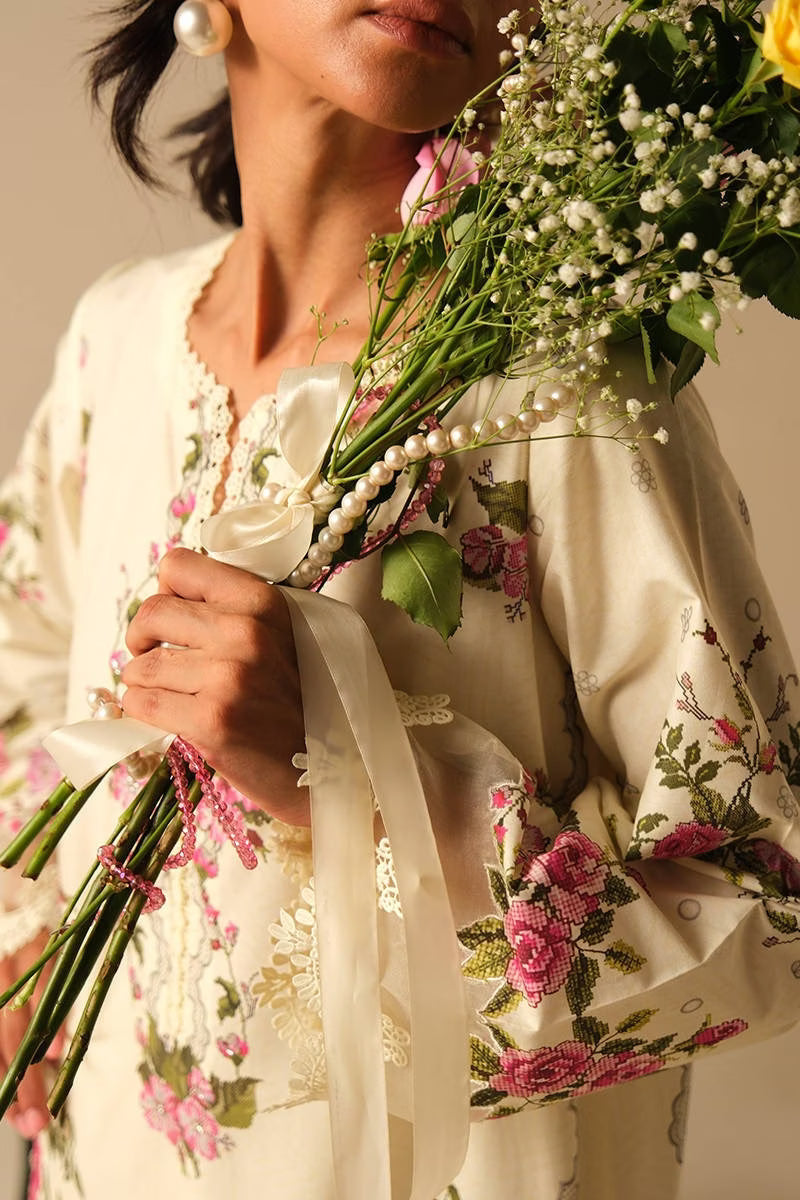 Farida Hasan Bloom Edit Vol - II '26 - Lemon Rose With Pants