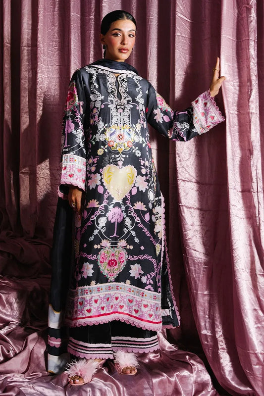 Ansab Jahangir Glam Doll House Eid Luxury Silks '26 - Zella Shirt And Dupatta