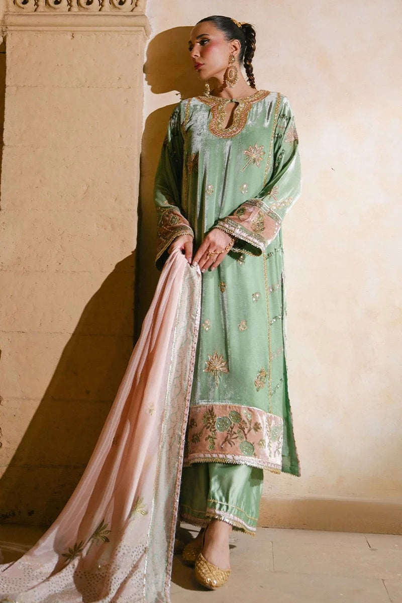 Ansab Jahangir Qissa Luxury Velvets '26 - Sana Shirt And Dupatta