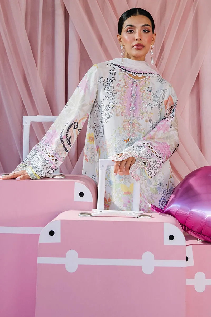 Ansab Jahangir Glam Doll House Eid Luxury Silks '26 - Viviana Shirt And Dupatta