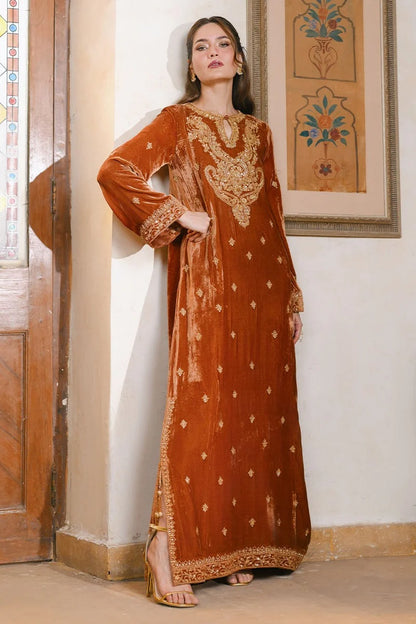 Ansab Jahangir Qissa Luxury Velvets '26 - Gulnoor Kaftan