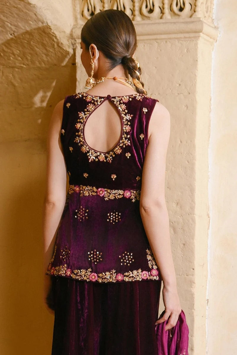 Ansab Jahangir Qissa Luxury Velvets '26 - Riwayat Shirt And Dupatta with Pants