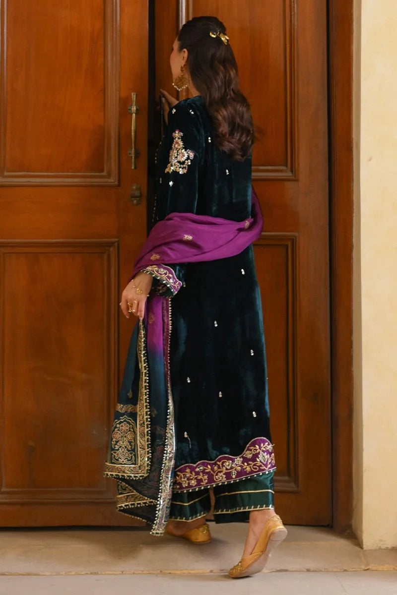Ansab Jahangir Qissa Luxury Velvets '26 - Khuwab Shirt And Dupatta