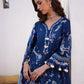 Farah Talib Aziz Luxury Lawn Unstitched '26 - Nia Navy