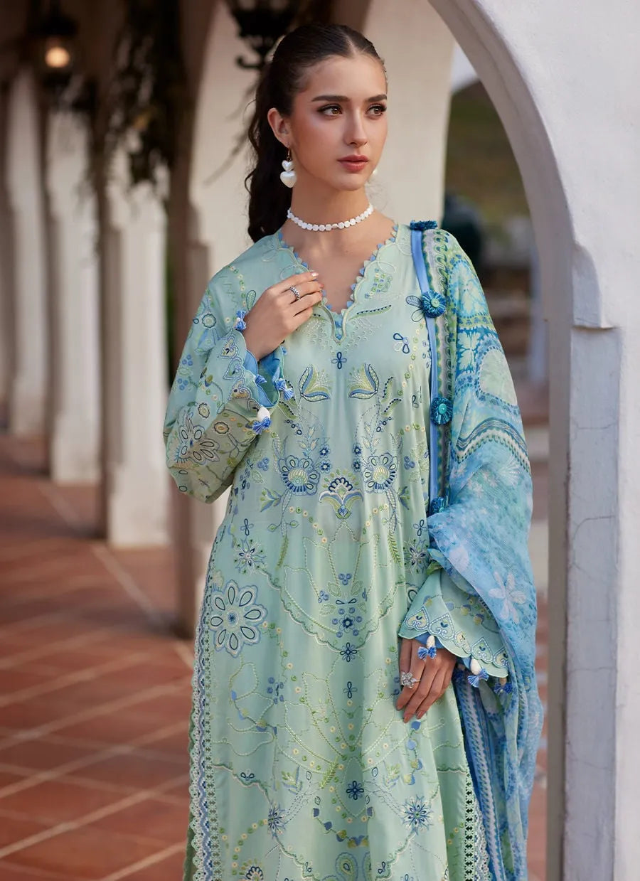 Farah Talib Aziz Luxury Lawn Unstitched '26 - Marcia Mint