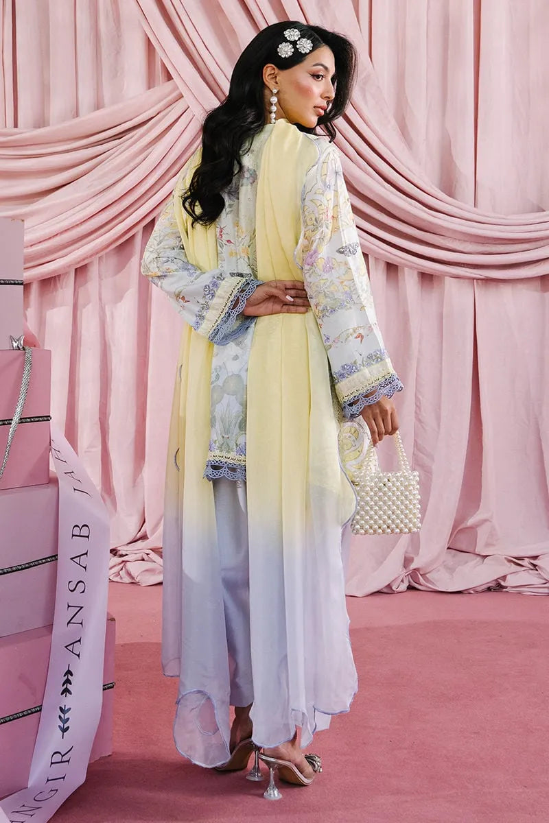 Ansab Jahangir Glam Doll House Eid Luxury Silks '26 - Summer Shirt And Dupatta