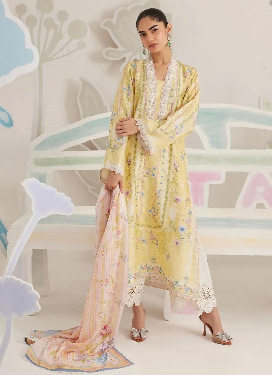 Farah Talib Aziz Ramadan Eid Frou Frou '26 - Anaya Shirt And Dupatta