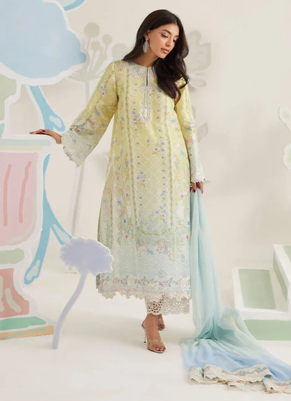 Farah Talib Aziz Ramadan Eid Frou Frou '26 - Orelia Shirt And Dupatta