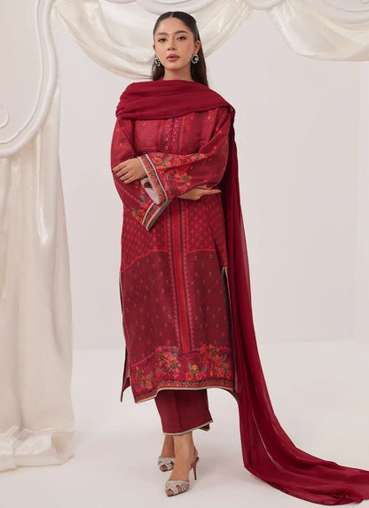 Farah Talib Aziz Ramadan Eid Frou Frou '26 - Emberline Shirt And Dupatta