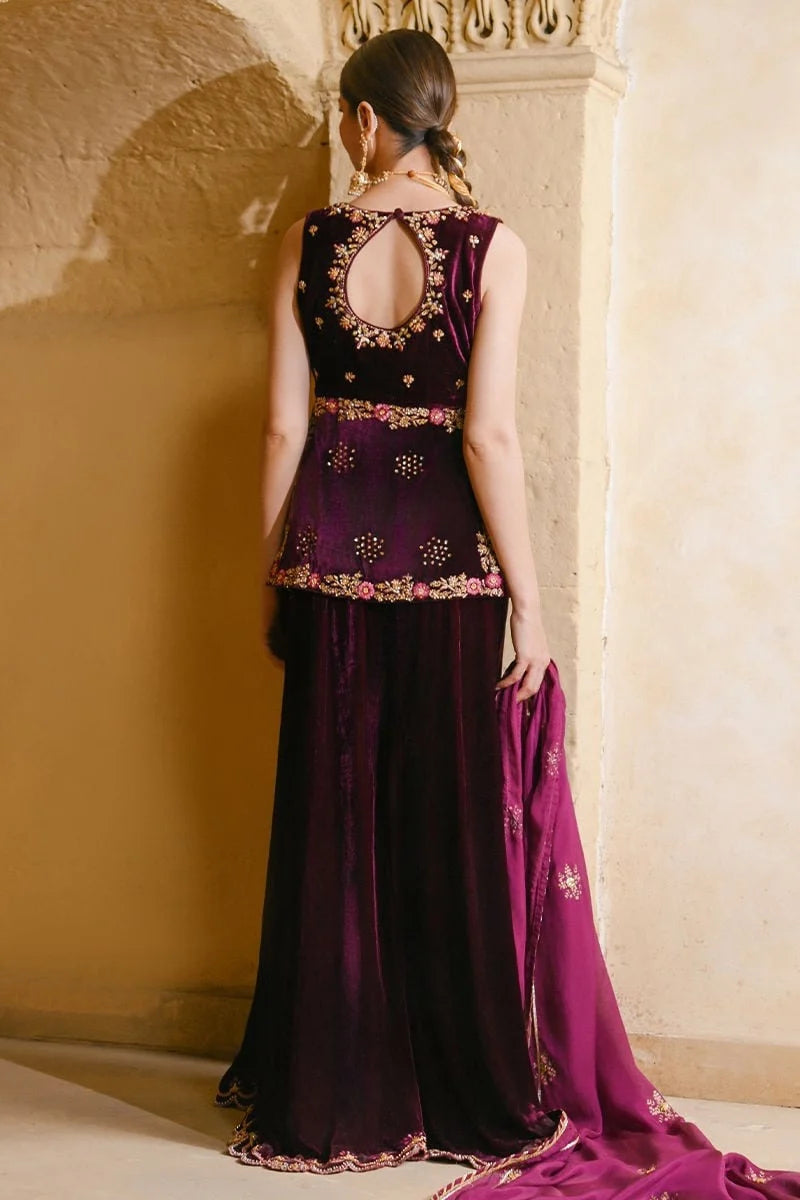 Ansab Jahangir Qissa Luxury Velvets '26 - Riwayat Shirt And Dupatta with Pants