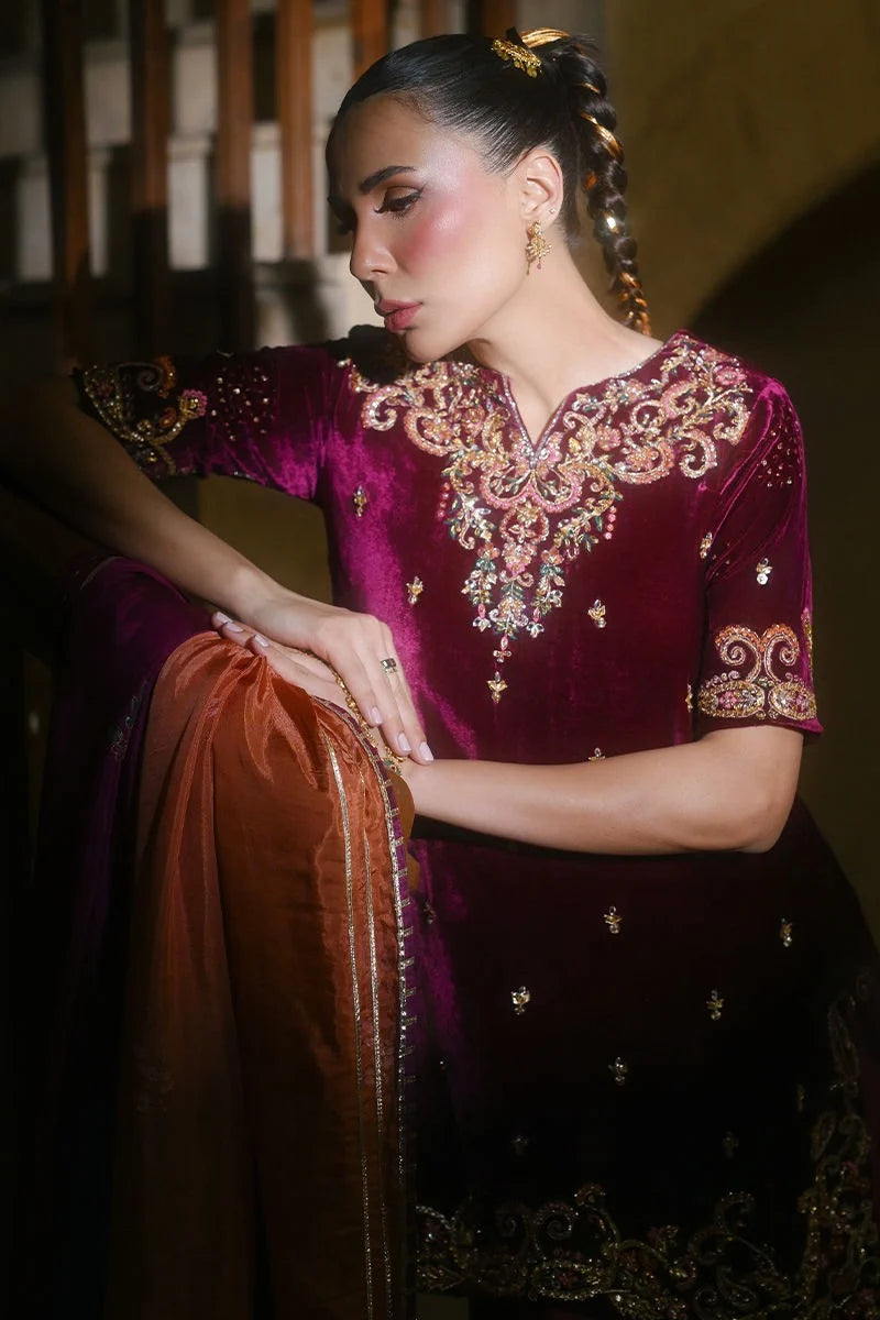 Ansab Jahangir Qissa Luxury Velvets '26 - Reet Shirt And Dupatta