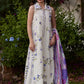 Farah Talib Aziz Luxury Lawn Unstitched '26 - Evita Ivory