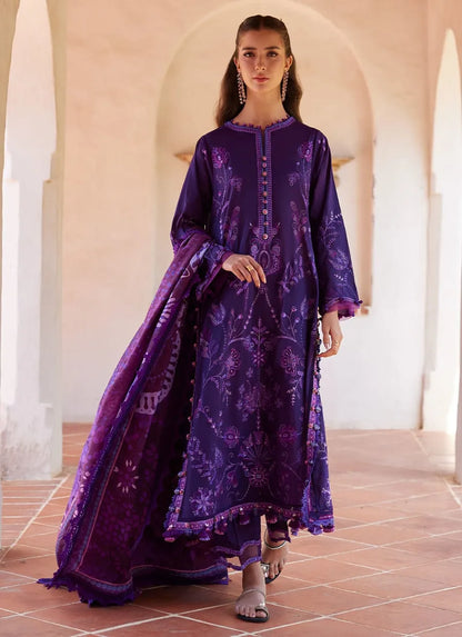 Farah Talib Aziz Luxury Lawn Unstitched '26 - Vicenta Violet