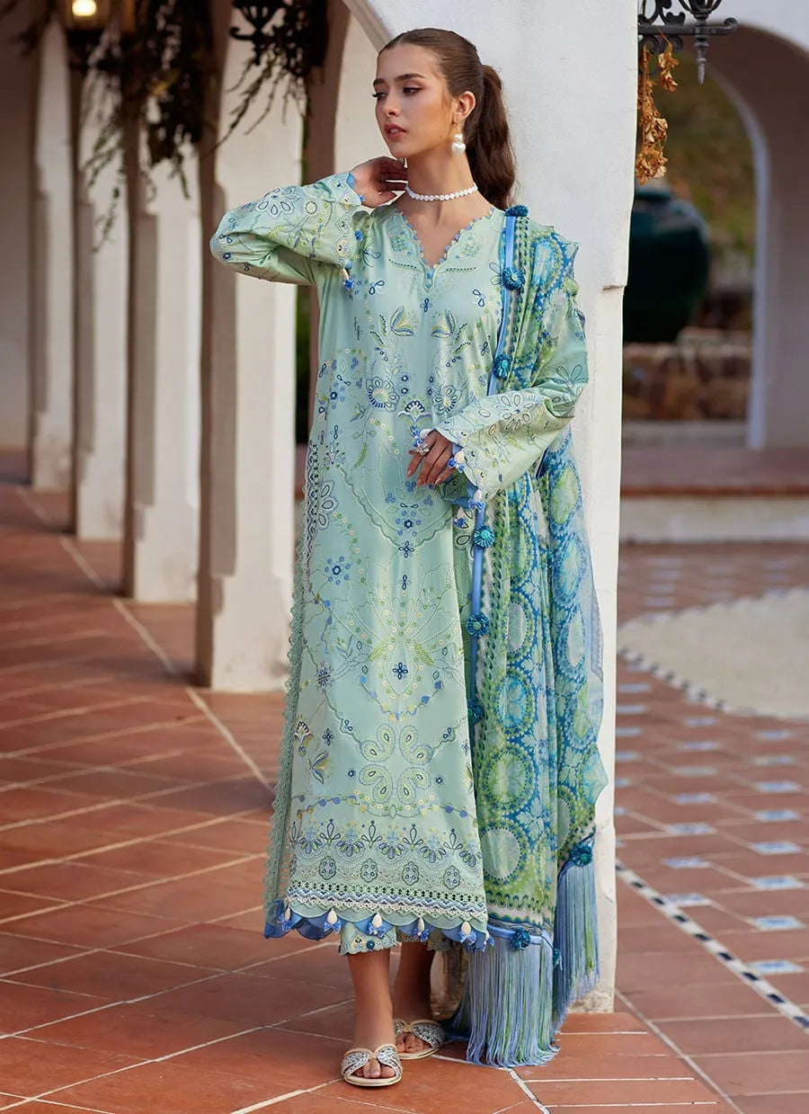 Farah Talib Aziz Luxury Lawn Unstitched '26 - Marcia Mint