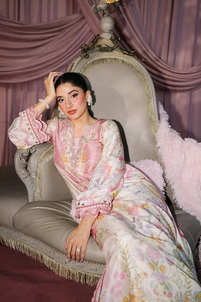 Ansab Jahangir Glam Doll House Eid Luxury Silks '26 - Elowen Kaftan