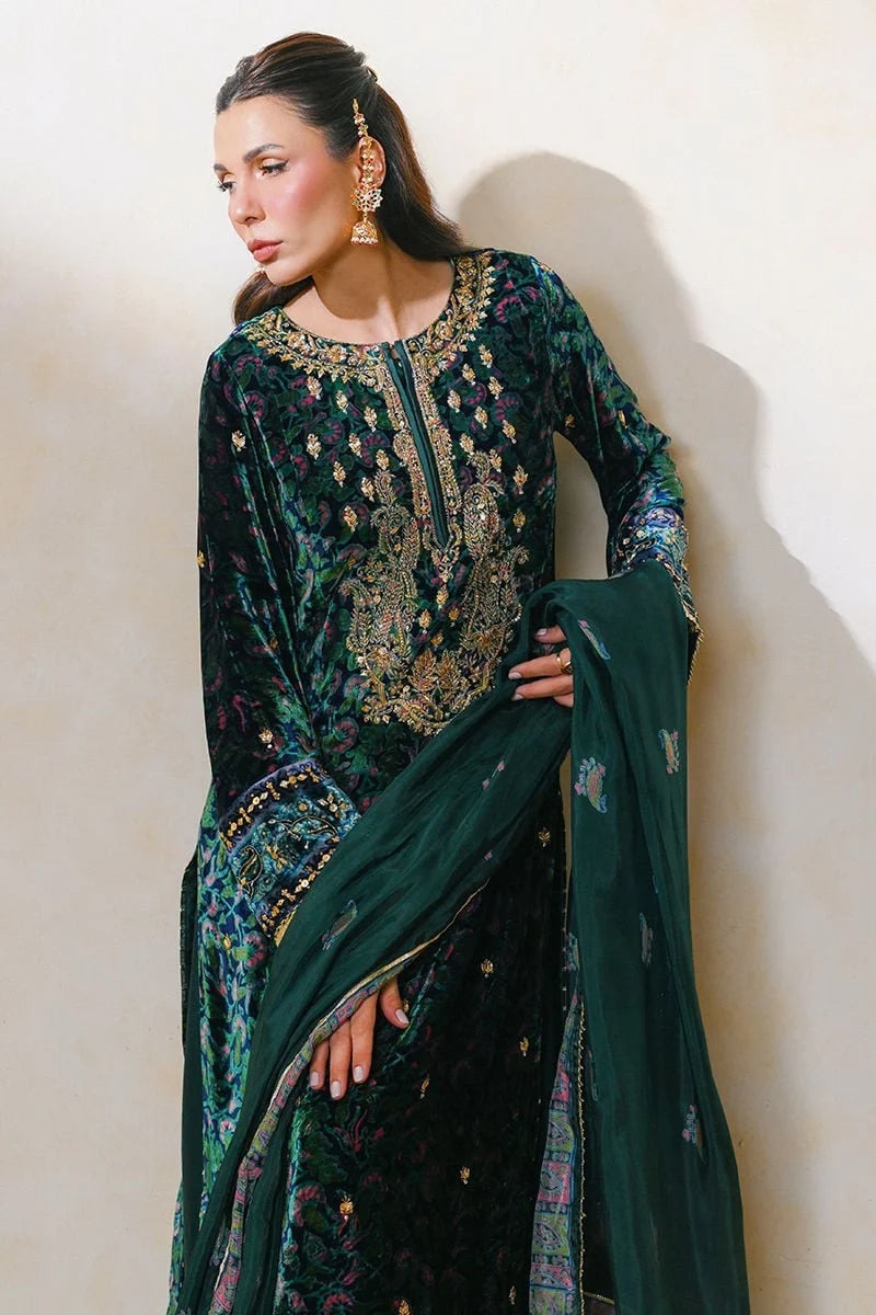 Ansab Jahangir Qissa Luxury Velvets '26 - Shafaq Shirt And Dupatta