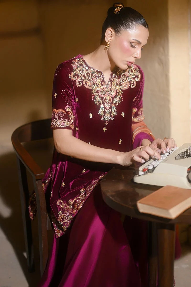 Ansab Jahangir Qissa Luxury Velvets '26 - Reet Shirt And Dupatta
