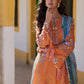 Farah Talib Aziz Luxury Lawn Unstitched '26 - Lucia Burnt Orange